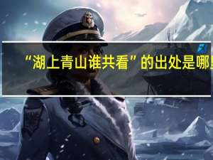 “湖上青山谁共看”的出处是哪里