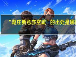 “湖庄新意亦空疏”的出处是哪里