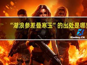 “湖浪参差叠寒玉”的出处是哪里