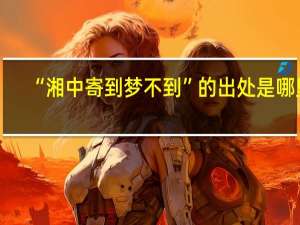 “湘中寄到梦不到”的出处是哪里