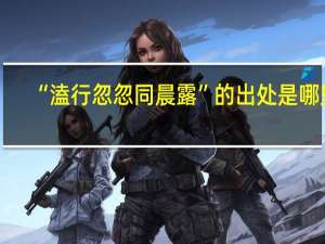 “溘行忽忽同晨露”的出处是哪里