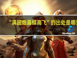 “满园烟露蝶高飞”的出处是哪里