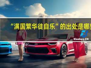 “满国繁华徒自乐”的出处是哪里