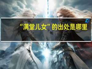 “满堂儿女”的出处是哪里