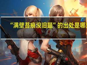 “满壁苔痕没旧题”的出处是哪里