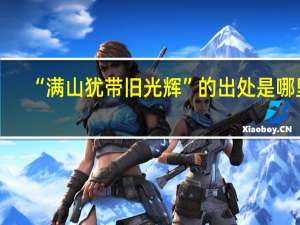 “满山犹带旧光辉”的出处是哪里