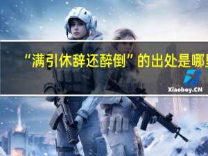 “满引休辞还醉倒”的出处是哪里