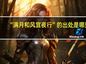 “满月和风宜夜行”的出处是哪里
