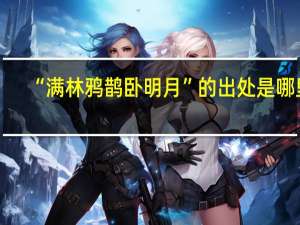 “满林鸦鹊卧明月”的出处是哪里