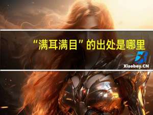 “满耳满目”的出处是哪里