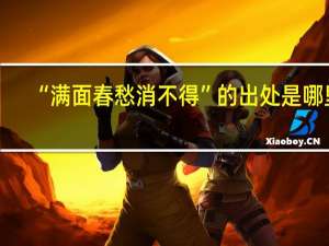 “满面春愁消不得”的出处是哪里