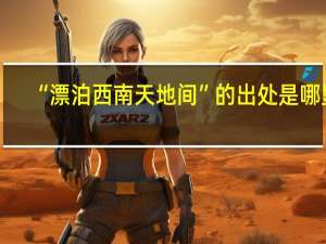 “漂泊西南天地间”的出处是哪里