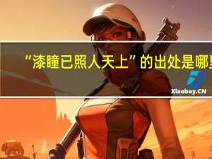 “漆瞳已照人天上”的出处是哪里