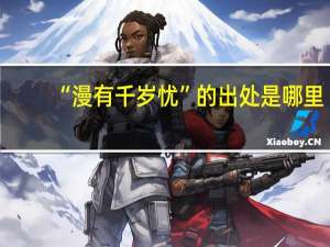 “漫有千岁忧”的出处是哪里