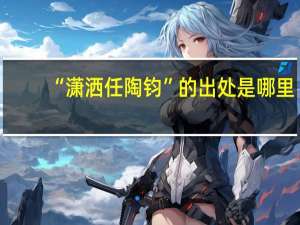 “潇洒任陶钧”的出处是哪里