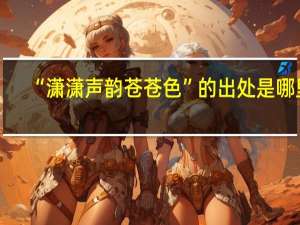 “潇潇声韵苍苍色”的出处是哪里