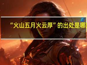 “火山五月火云厚”的出处是哪里