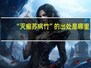 “灭瘢苏病竹”的出处是哪里