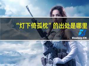 “灯下倚孤枕”的出处是哪里