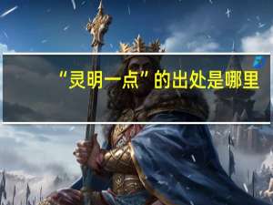 “灵明一点”的出处是哪里