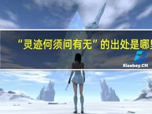 “灵迹何须问有无”的出处是哪里