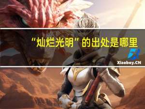 “灿烂光明”的出处是哪里