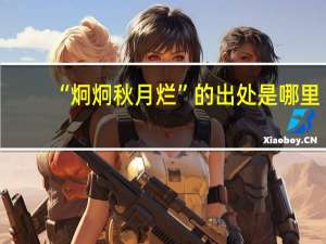 “炯炯秋月烂”的出处是哪里