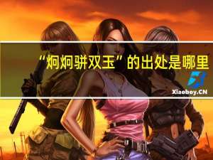 “炯炯骈双玉”的出处是哪里