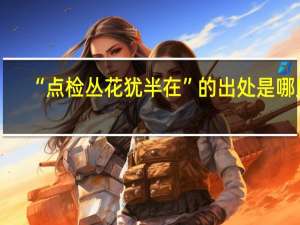 “点检丛花犹半在”的出处是哪里