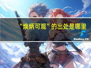 “焕炳可观”的出处是哪里