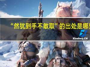 “然犹到手不敢取”的出处是哪里