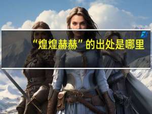 “煌煌赫赫”的出处是哪里