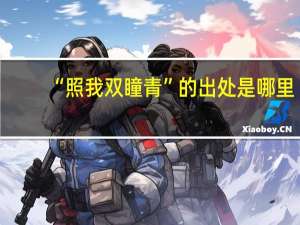 “照我双瞳青”的出处是哪里