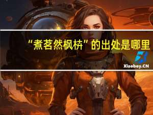“煮茗然枫枿”的出处是哪里