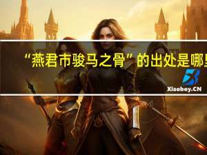 “燕君市骏马之骨”的出处是哪里