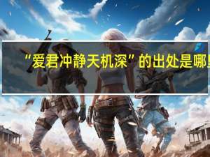 “爱君冲静天机深”的出处是哪里