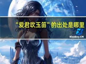 “爱君吹玉笛”的出处是哪里