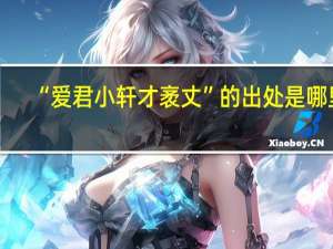 “爱君小轩才袤丈”的出处是哪里