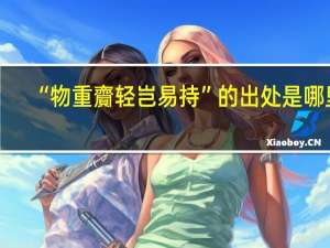 “物重齎轻岂易持”的出处是哪里