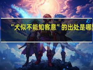 “犬似不能知客意”的出处是哪里