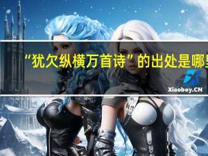 “犹欠纵横万首诗”的出处是哪里