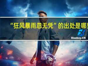 “狂风暴雨忽无凭”的出处是哪里