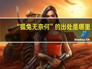 “狐兔无奈何”的出处是哪里
