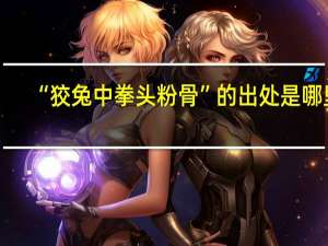 “狡兔中拳头粉骨”的出处是哪里