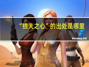 “独夫之心”的出处是哪里