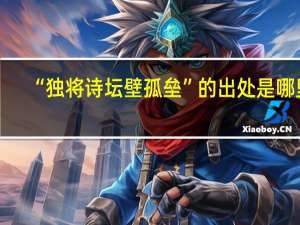 “独将诗坛壁孤垒”的出处是哪里