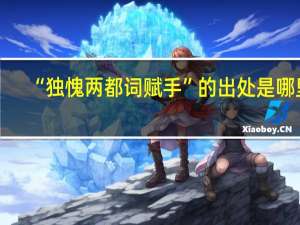 “独愧两都词赋手”的出处是哪里