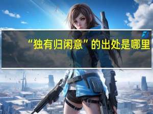 “独有归闲意”的出处是哪里