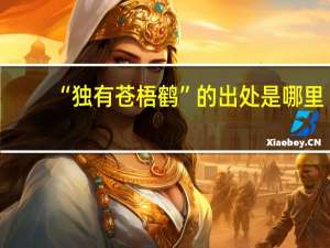 “独有苍梧鹤”的出处是哪里