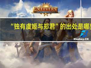 “独有虞姬与郑君”的出处是哪里